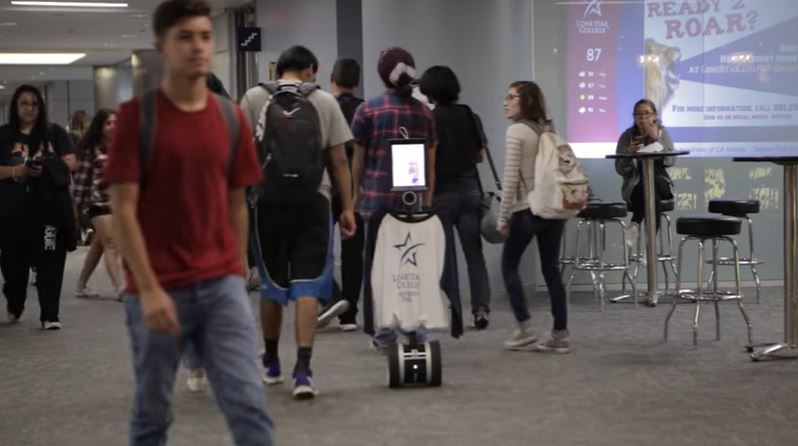Telepresence robot assists students who cannot attend class in person